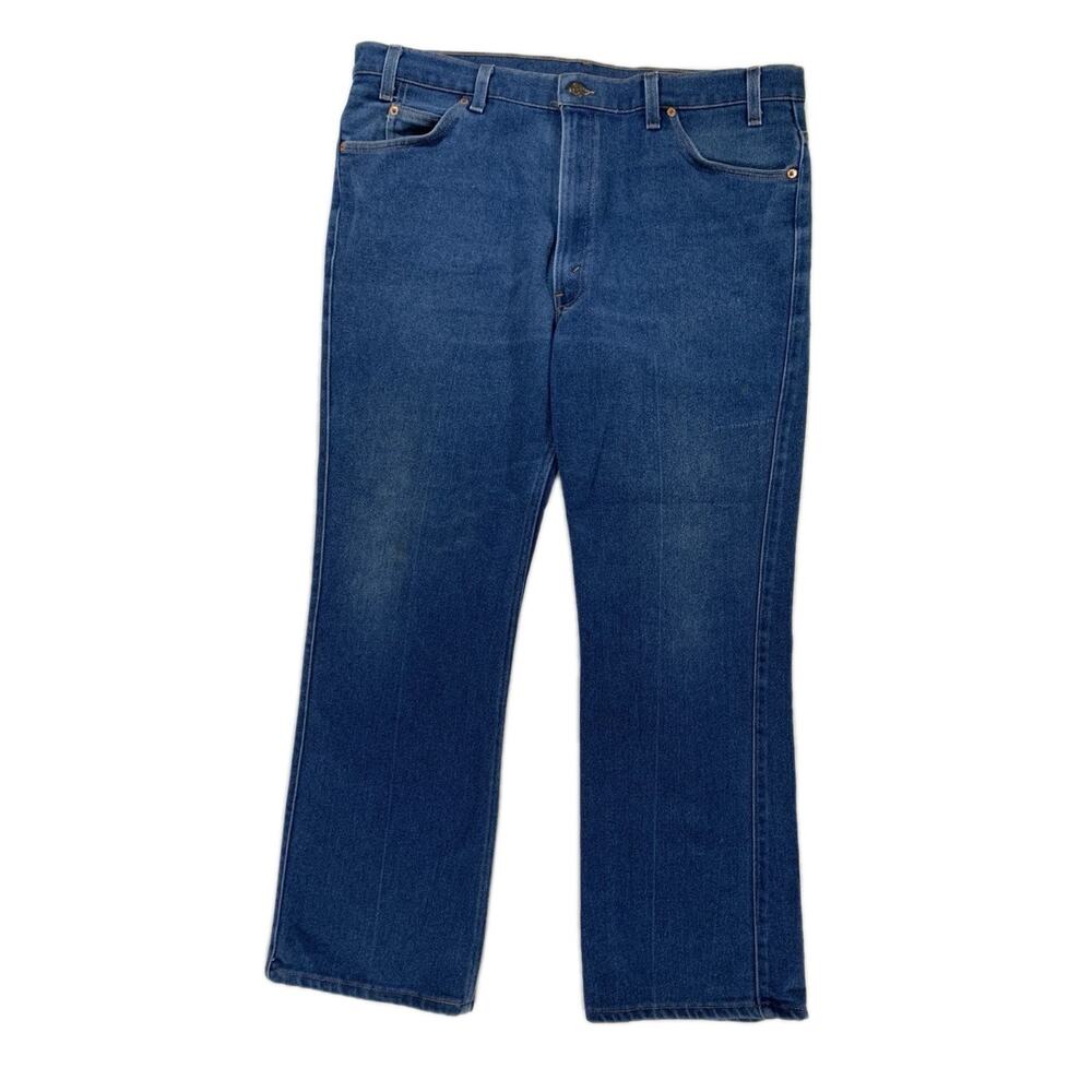Vtg 80's Levi's Blank Orange Tab No Back Tag 530 Mens 42 x 32 Blue Denim Jeans